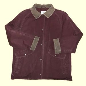 Vintage LL bean burgundy chore coat